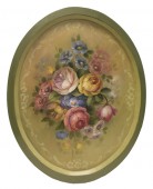 Large Oval Direct Floral  SOLD