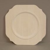 Scalloped Beaded Square Plate