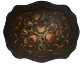 Danish Roses Scalloped Tray SOLD